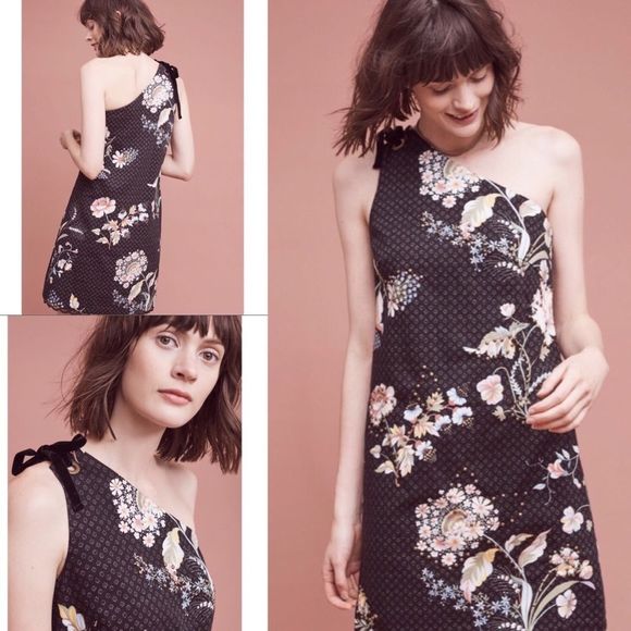 ANTHROPOLOGIE Ashbury one-shoulder dress by Maeve - Picture 2 of 8